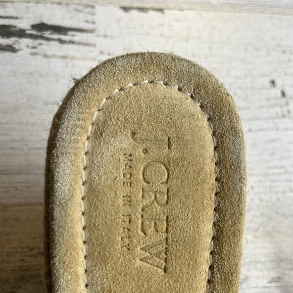 JCREW espadrille blue wedge with rubber sole  sandals size 8 preloved - Picture 5 of 8